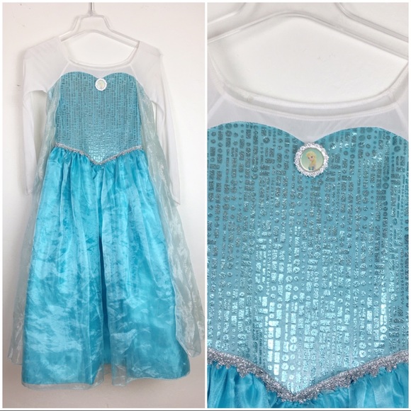 Disney Other - Disney Frozen Elsa Costume Dress Size 9/10